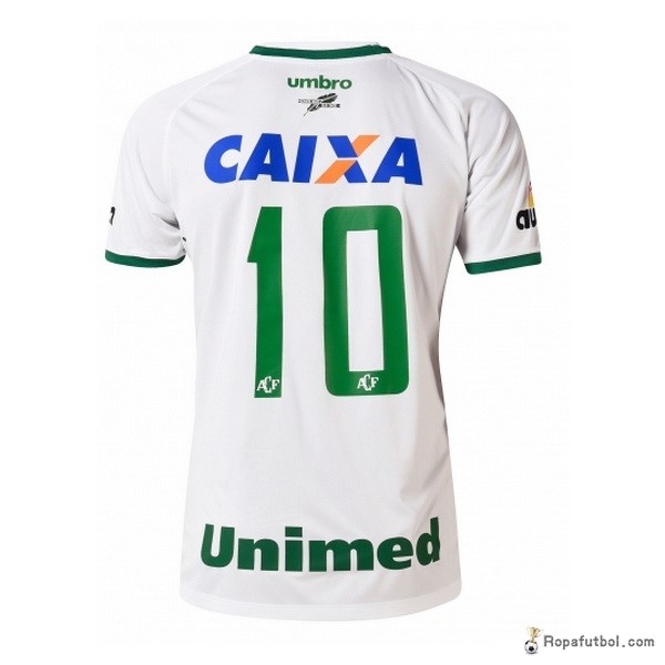 Camiseta Chapecoense Replica Segunda Ropa Unimed 2016/17 Blanco